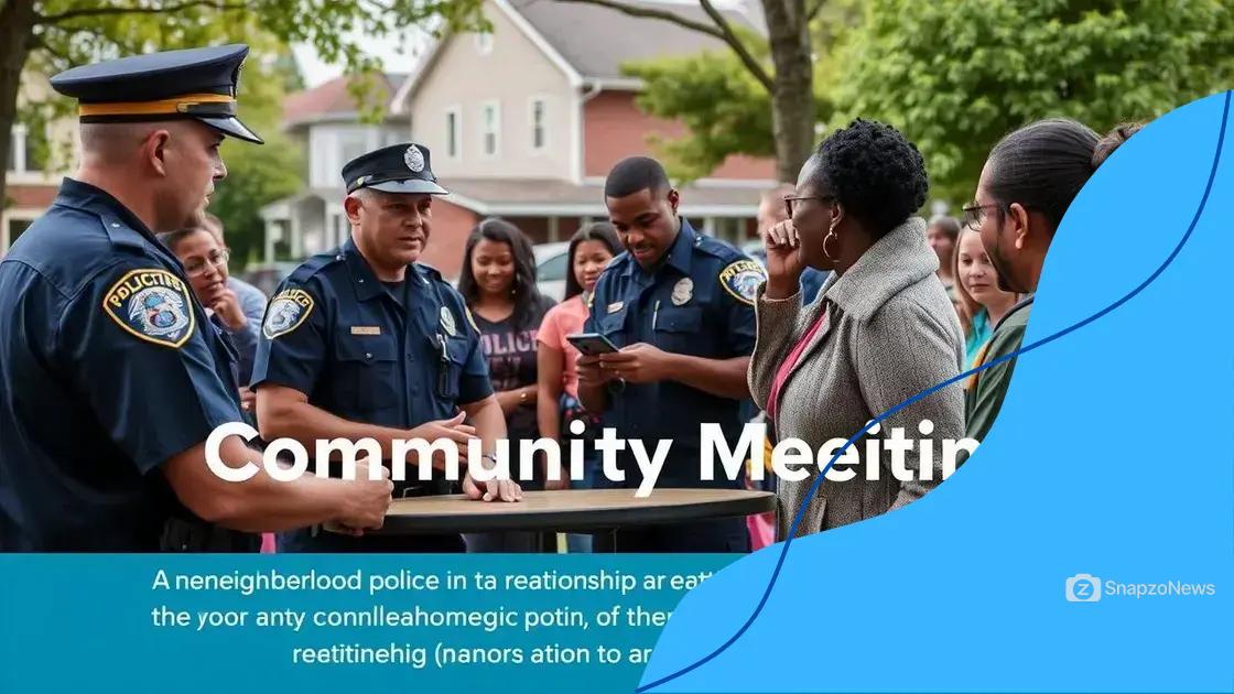 The role of community policing in reforms