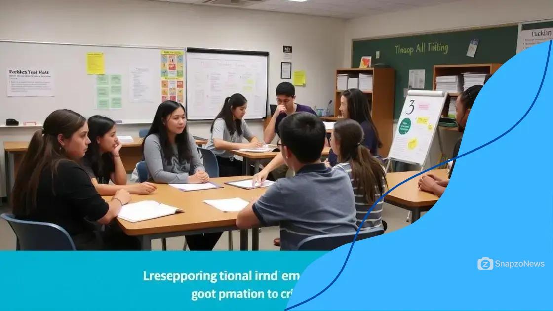 Creating an environment that fosters critical thinking