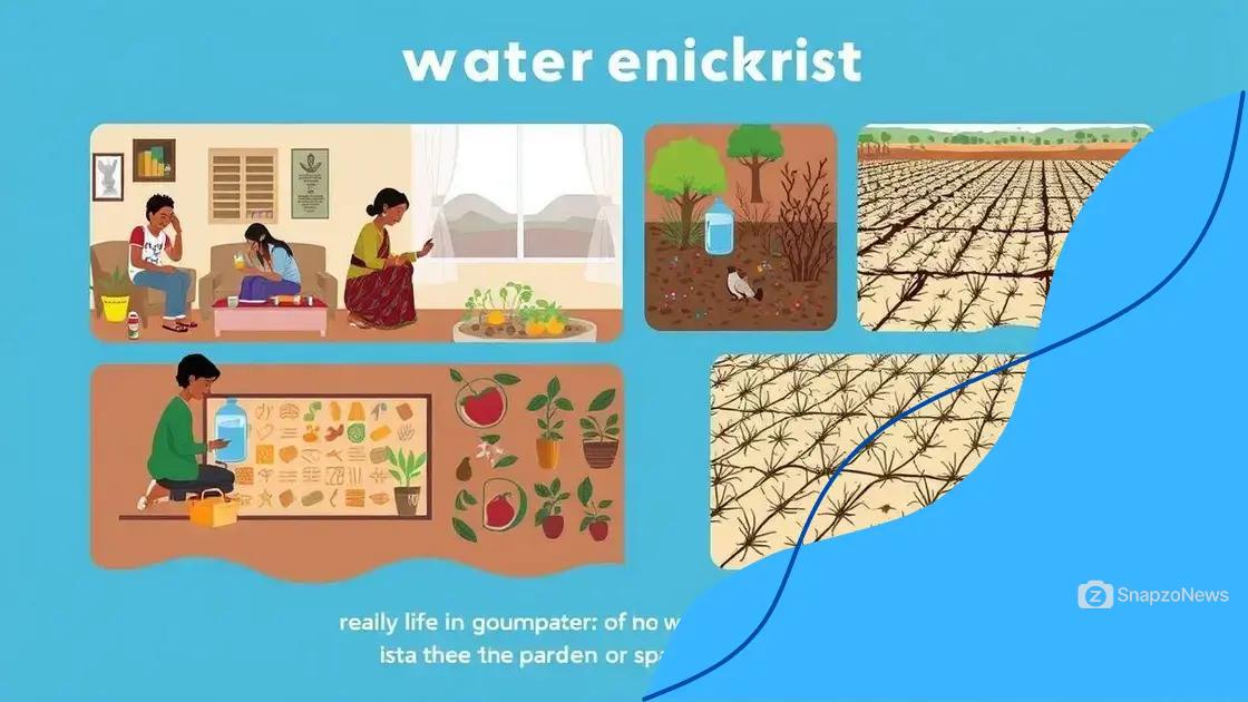 Impact of the water crisis on daily life