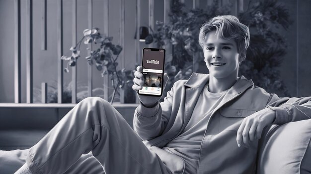 A person using a social media platform with a 